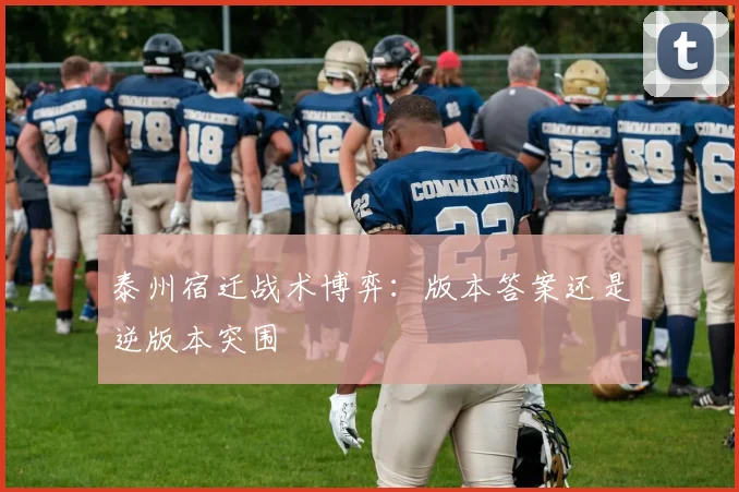 泰州宿迁战术博弈：版本答案还是逆版本突围